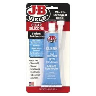 J-B WELD CLEAR RTV SILICONE 3OZ