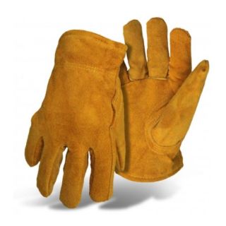 Mens Gloves Pile Insulated Split Leather