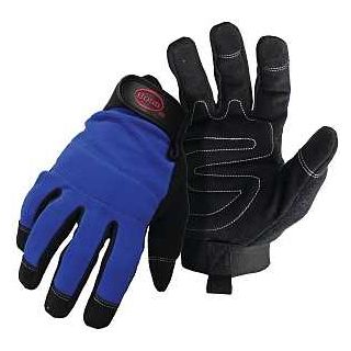 MECHANIC GLOVE SYNTHETIC LEATHER LG BLUE