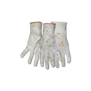 Ladies Light Floral Nylon Knit PU Coatin