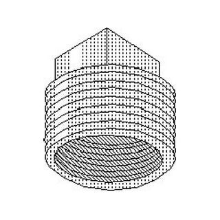! BRASS PLUG 1-1/2 NOT FOR POTABLE WATER