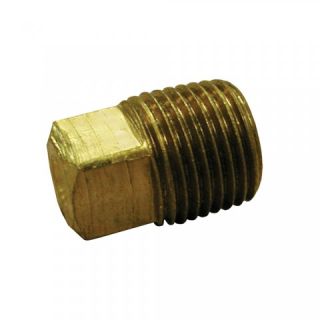 BRASS PLUG 1/4 - LEAD FREE