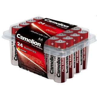 AA PLUS ALKALINE 24PK TUB