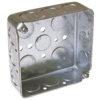 ELECTRICAL BOX 4" SQ 1-1/2 DEEP MFG#