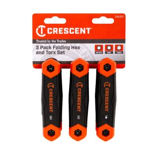 3PK HEX FOLD-UP SET SAE MM TORX