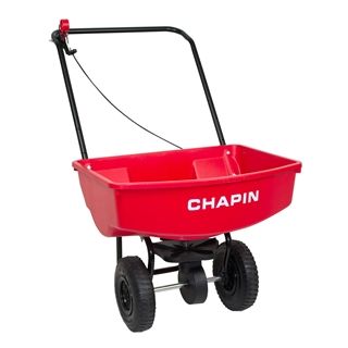 CHAPIN 70LB SPREADER W/10" RUBBER WHE