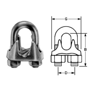 CABLE CLAMP 1/2 MAL PTD