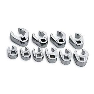 10PC FLARE NUT CROWFOOT WRNCH SET,SAE