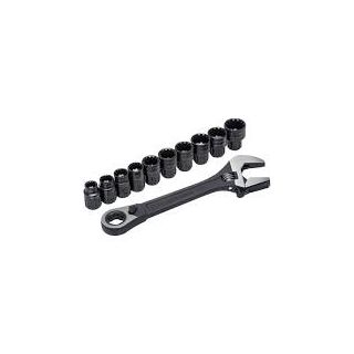 WRENCH 8" 11PC SPLINE SOCKET SET 1"