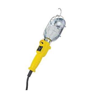 DROP LIGHT 16/3 X 25'SNGL OUTLET W/METAL