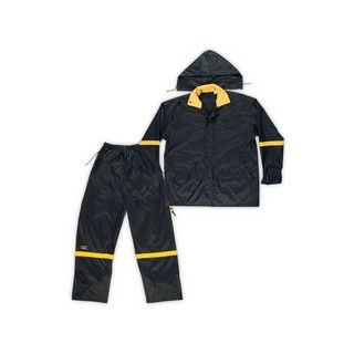 RAINSUIT 3PC XL NYLON BLK