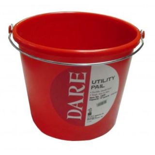 PLASTIC PAIL RED 10 QT