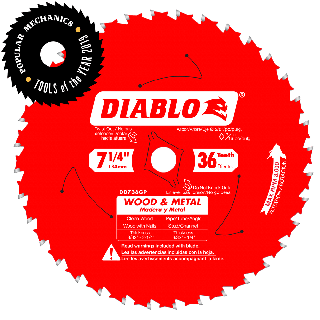 Circular Saw Blade 7-1/4'' x 36T Ferrous