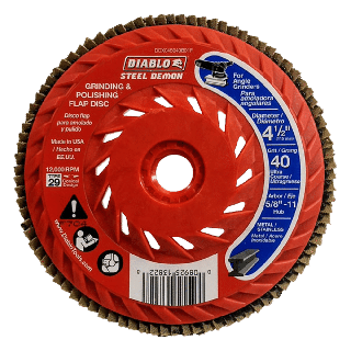 Flap Disc 4-1/2" 40 Grit with Speed H