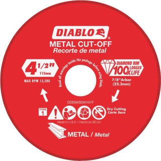 4.5" Diamond Disc Metal Cutting