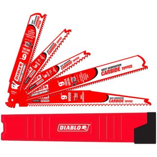 ^ 5PC CARBIDE RECIP SAW BLADE SET USE DI