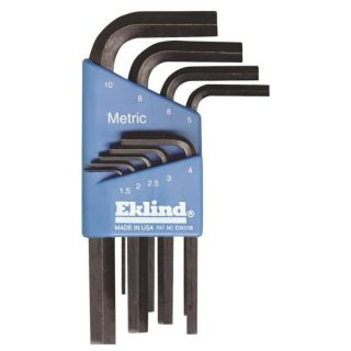 EKLIND HEX KEY SET 9PC METRIC 1.5-10MM