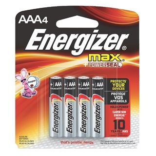BATTERY ENERGIZER AAA 4PK