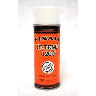 FIXALL WHITE HI TEMP SPRAY PAINT 12OZ