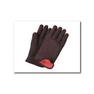 BROWN JERSEY GLOVE RED LINED LG 2015L