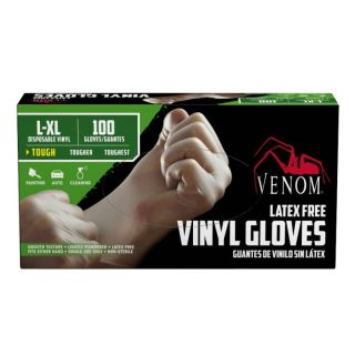 DISPOSABLE VINYL GLOVES L/XL 100/BOX