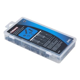 NUT & BOLT ASST 240PC BLK SAE-METRIC