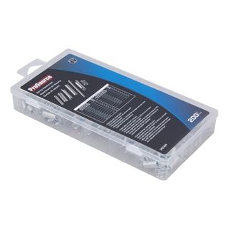 Spring asmt. 200PC dSteel zinc plated 20