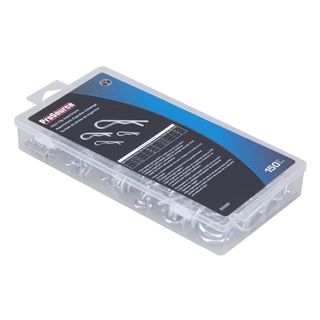 Hitch clip asmt. 150PC Spring steel zinc