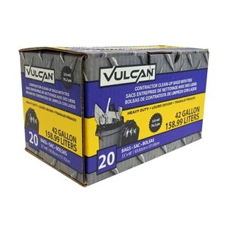 HD CONTRACTOR TRASH BAGS 42GAL 20/BOX
