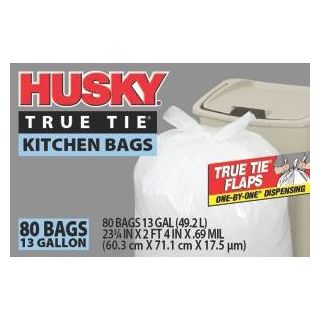 13GAL KITCHEN BAG TIE FLAP 80CT