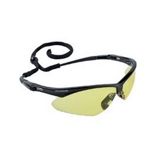 NEMESIS AMBER SAFETY GLASSES BLK FRAME