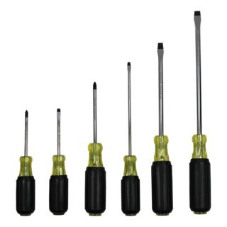 6 PC SCREWDRIVER SET RUBBER GRIP VULCAN