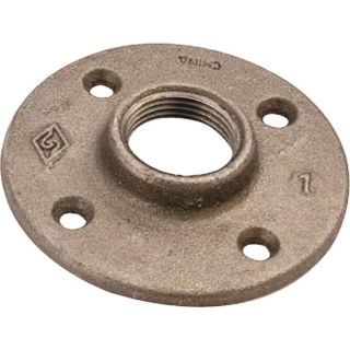 BLK FLOOR FLANGE 1"