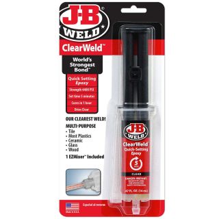 J-B WELD CLEARWELD 14ML RESEALABLE SYRIN