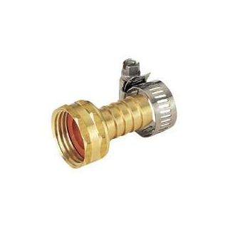 GARDEN HOSE FTG 5/8 FM BRASS W/CLAMP