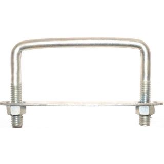 SQUARE BEND U BOLT 3/8" 4X3 Steel Zin