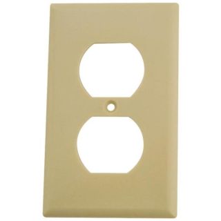 RECEPT PLATE DUPLEX IVORY