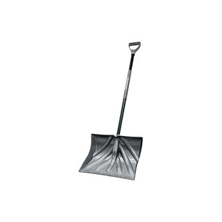 POLY SNOW SHOVEL18" D-GRIP HANDLE MET