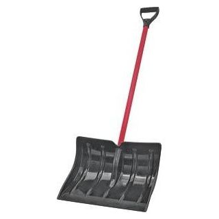 POLY SNOW SHOVEL 18" D-GRIP 37" HAND