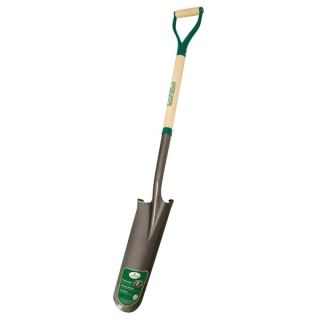 DRAIN SPADE 16" WOOD/STEEL D-GRIP HDL