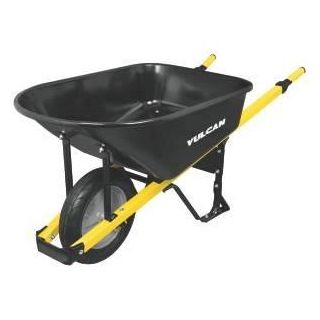 CONTRACTOR WHEELBARROW 6CF STEEL HANDLE
