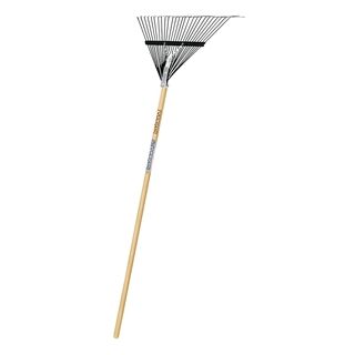 LEAF RAKE PRO 26 METAL TINE 54" WOOD