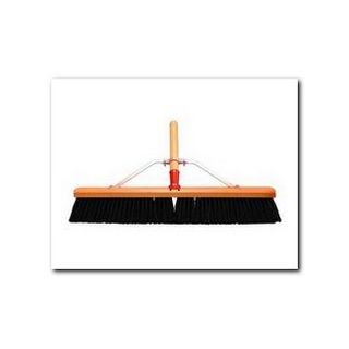 PUSH BROOM 18" STIFF BRISTLE W/HDL &