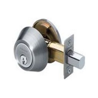 DEADBOLT SGL CYLINDER SATIN NICKEL