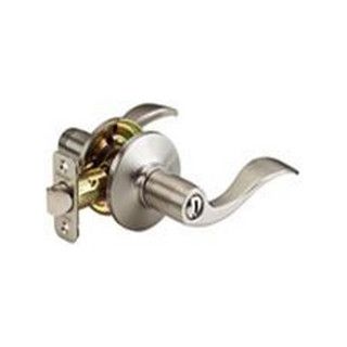 PRIVACY LOCKSET WAVELEVER SATIN NICKEL