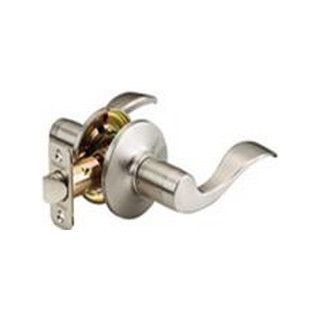 PASSAGE LOCKSET WAVELEVER SATIN NICKEL