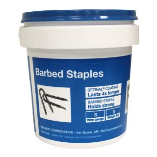FENCE STAPLE 2" DBL BARBED 8# PAIL