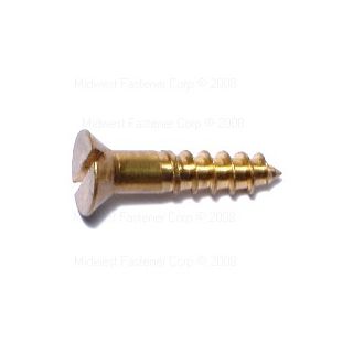 ! BRASS WOOD SCREW 12X1 100/PK