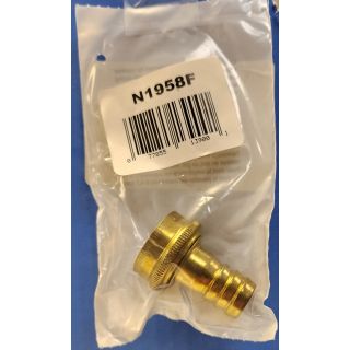 ! NELSON BRASS CPLG 5/8" FEMALE END