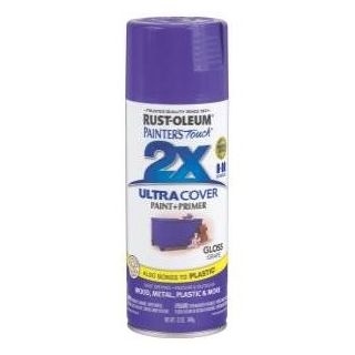 RUSTOLEUM 2X GLO GRAPE SPRAY PAINT 12OZ